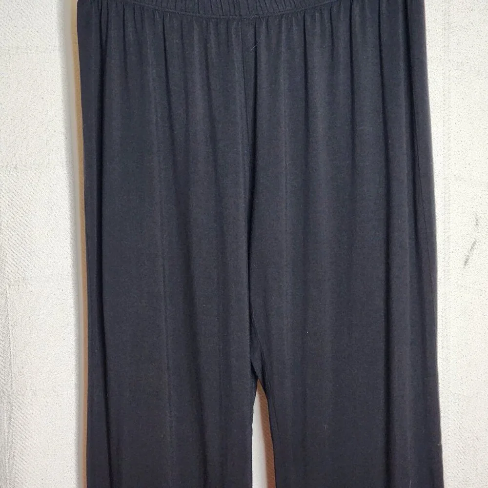 Comfy U.S.A. Black Modal Span Elastic Waist Casual Wide Leg Lounge Pants Size L - Picture 5 of 16